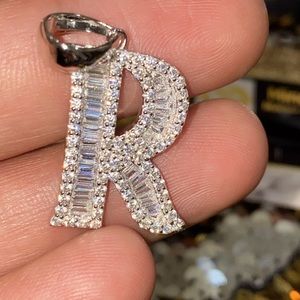 VVS clarity genuine Swarovski Crystal initial pendant, monogram name pendant wow
